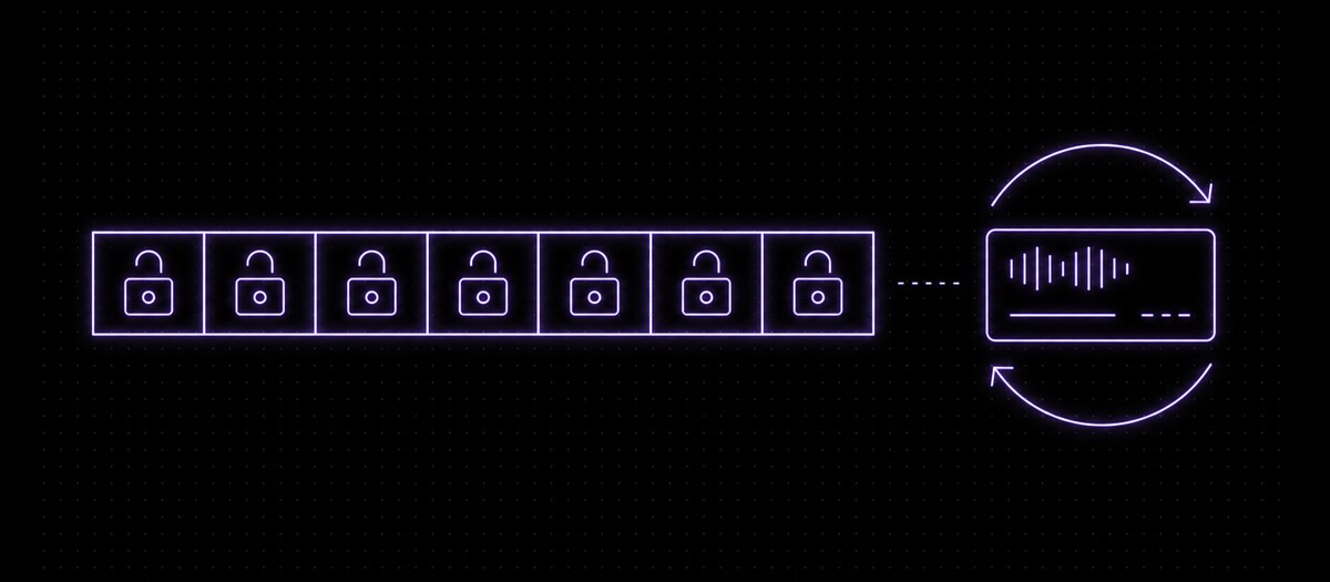 Seven unlocked day cells leading to a subscription card with a renewal loop, illustrating the free trial
