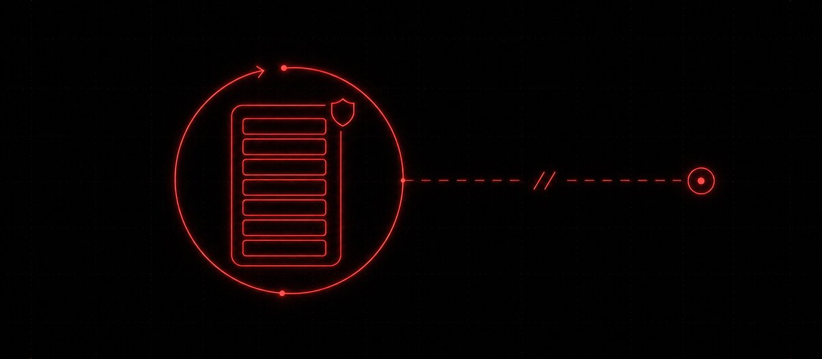 A local queue container circled by a reload arrow, its link to a remote node broken